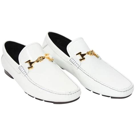 versace loafers white|versace loafers on sale.